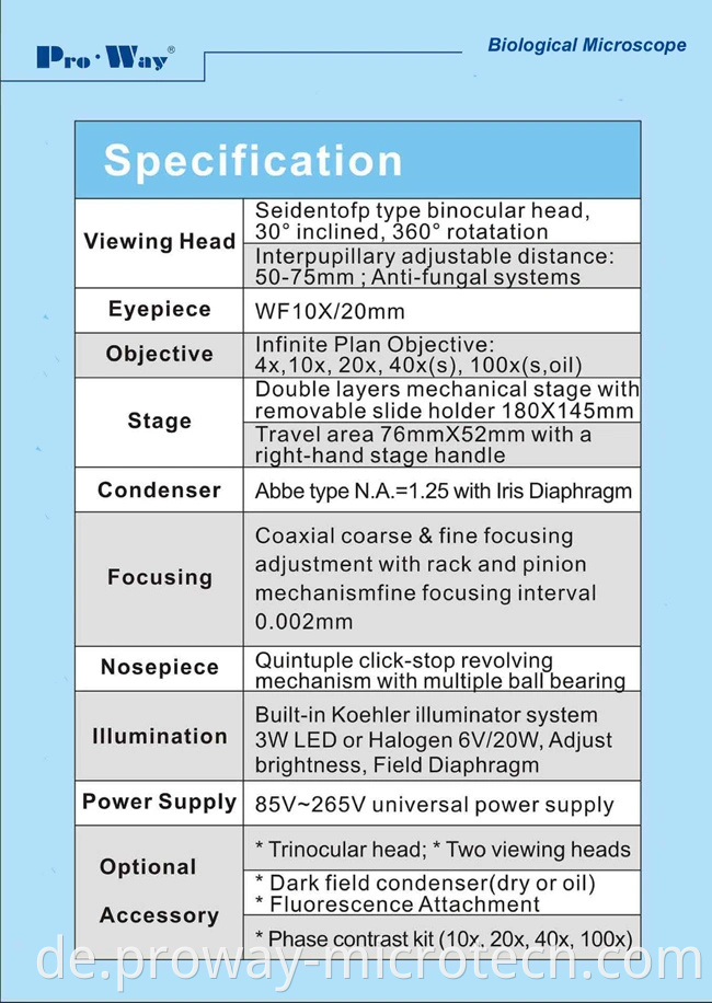 Professionelles LED SEIDIENDOPF BILICIC MIKROSCOP UND UPGRADE VERFÜGBAR (PW-BK5000)